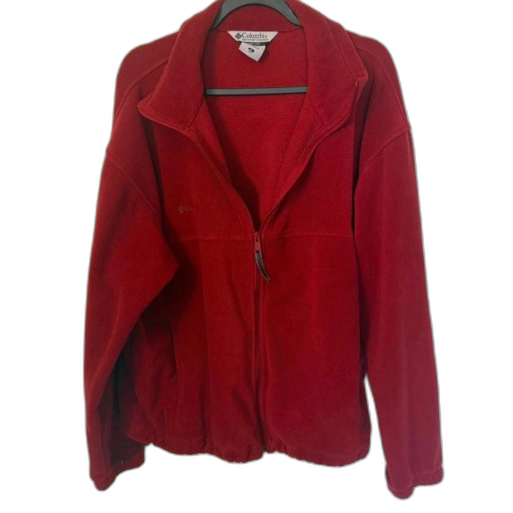 Columbia-sportswear Men's Red and Burgundy Jacket
